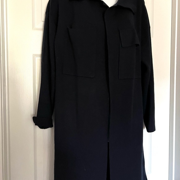 By Design Navy sweater coat - Picture 2 of 6